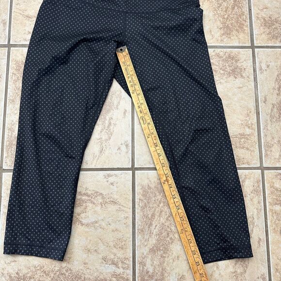 Lululemon Wunder Under Leggings‎ Teeny Dot Black 21” Size 8 Polka Dot Print - Picture 6 of 7